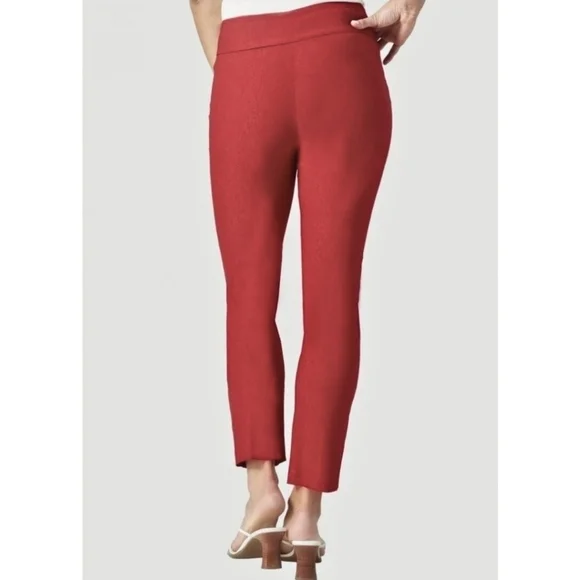 Lisette L Essentials Slim - Ankle Pants, Kathryn PDR Style 17655 Red Size Large - Picture 7 of 15